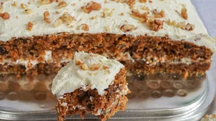 Bizcocho de zanahoria con nuez