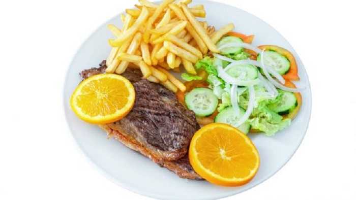 Filete de ternera con salsa de naranja y jengibre