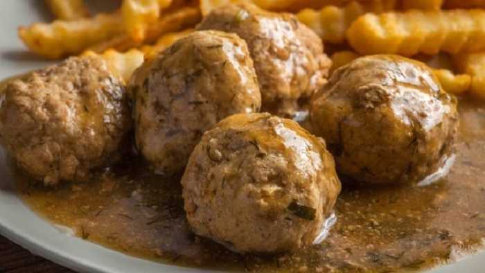 Albóndigas con salsa de trufa