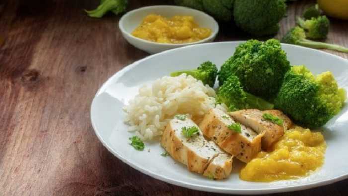 Filete de pavo con salsa de mango y chile