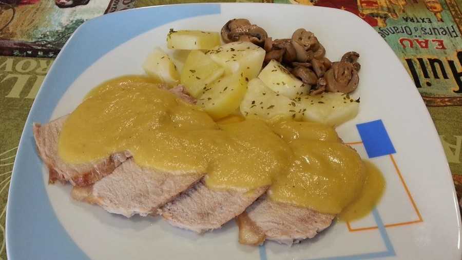 Filete de pavo con salsa de mango y chile: así se prepara