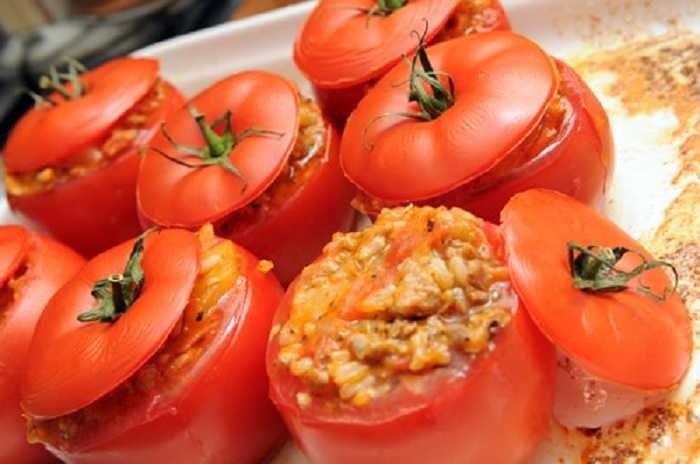 Tomates rellenos de carne
