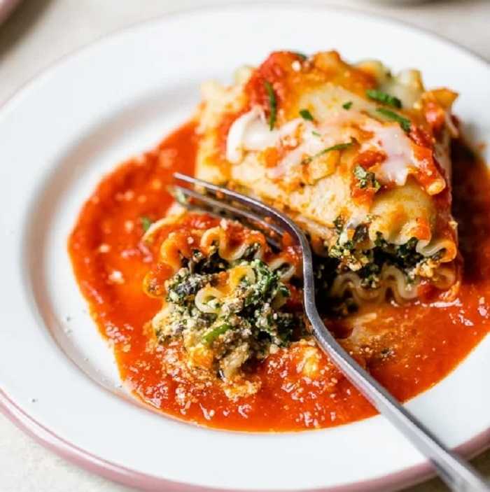 Lasaña de col rizada y champiñones: sabroso plato para la cena