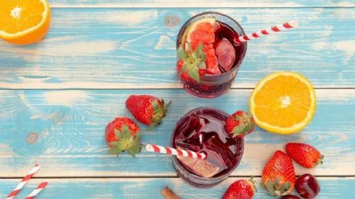 Té helado de frutos rojos