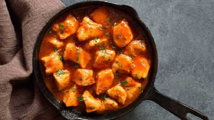 Filete de pavo en salsa de naranja