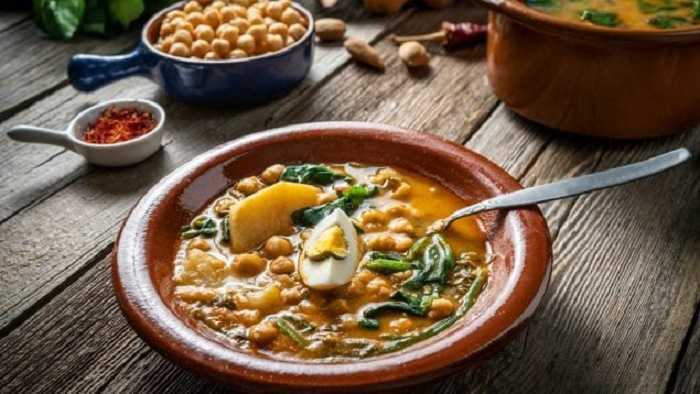 Garbanzos con espinacas