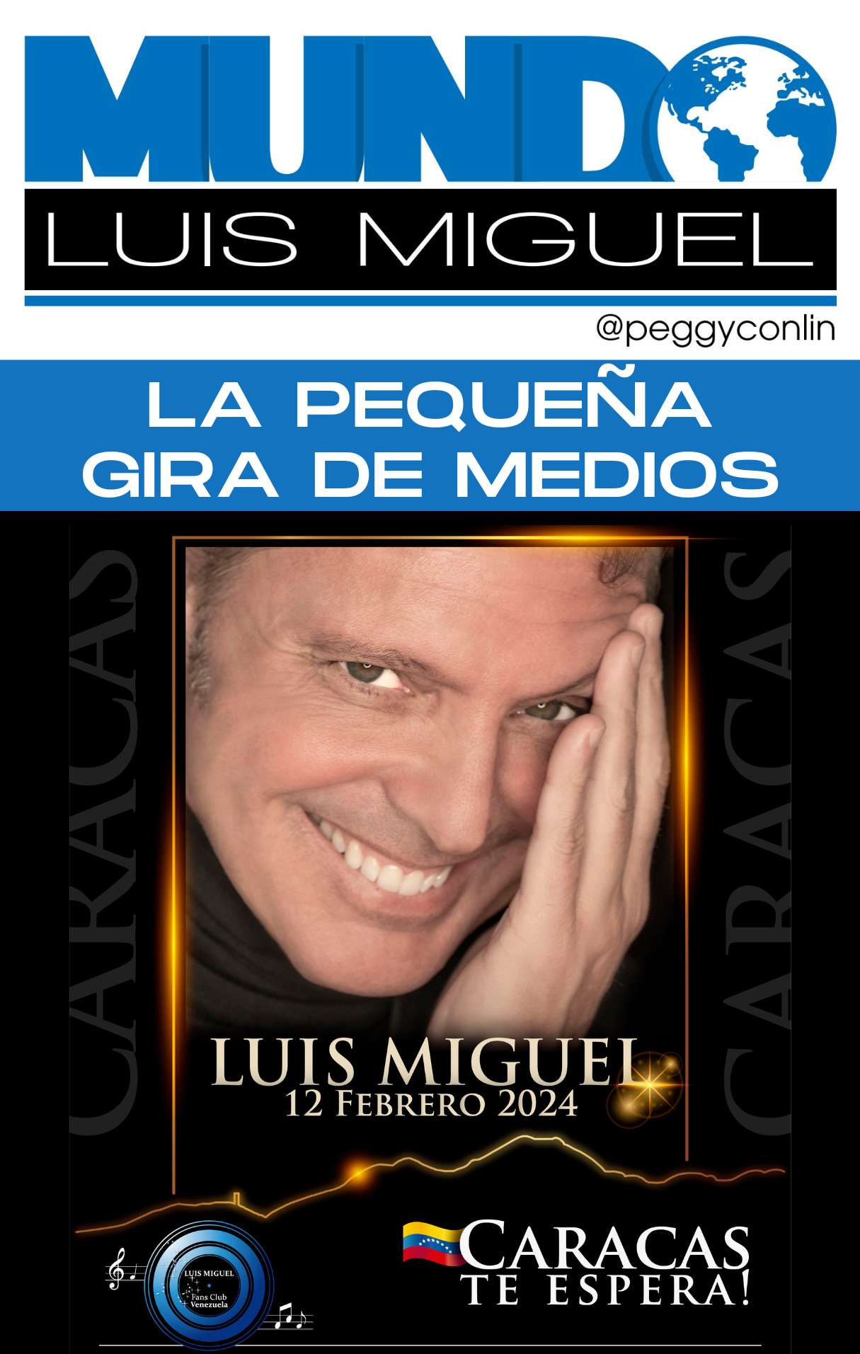 La pequeña gira de medios de Peggy Conlin y Mundo Luis Miguel