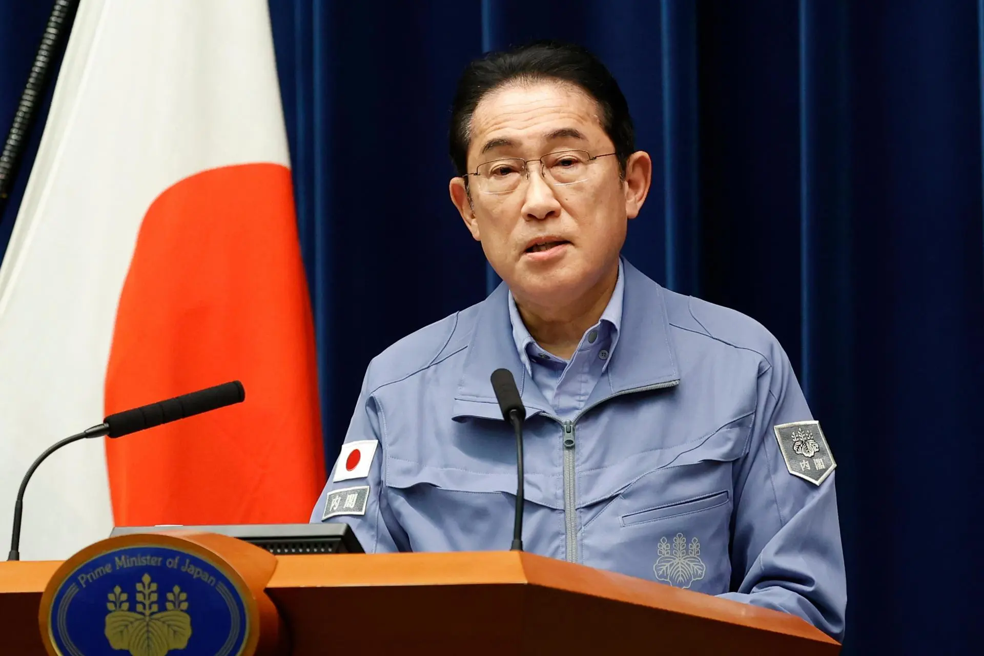 Fotografía de archivo en la que se observa al primer ministro japonés, Fumio Kishida. EFE/EPA/RODRIGO REYES MARIN / POOL