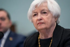 La secretaria del Tesoro de Estados Unidos, Janet Yellen, en una fotografía de archivo. EFE/Shawn Thew