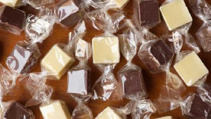 Bombones de chocolate blanco con jengibre y lima