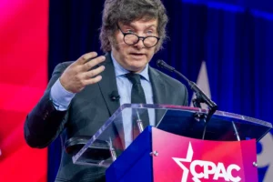 Fotografía de archivo del presidente de Argentina, Javier Milei. EFE/EPA/SHAWN THEW