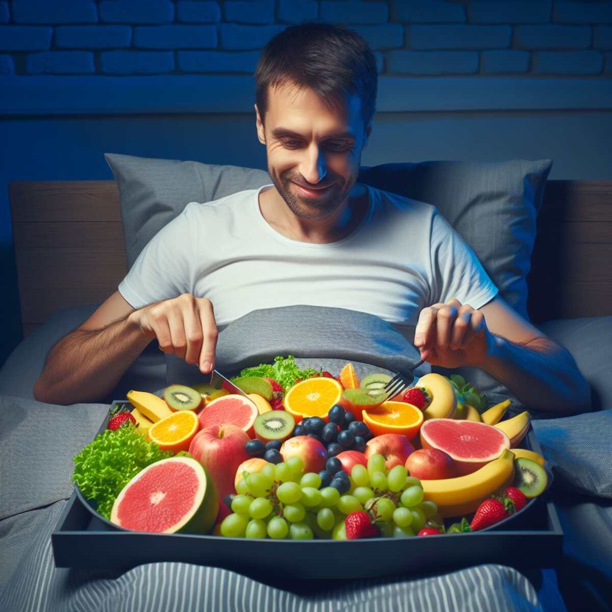 Comer frutas de noche