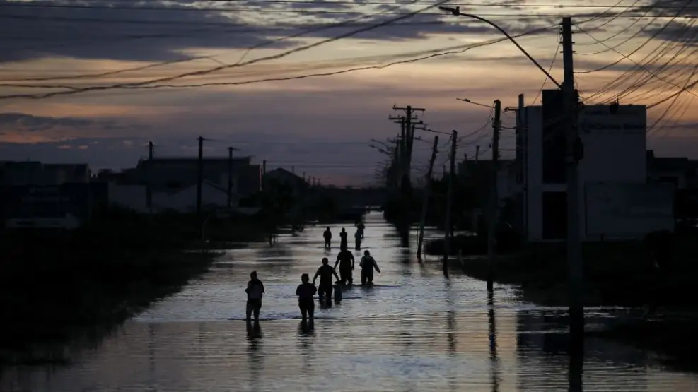 Fuertes lluvias en Brasil