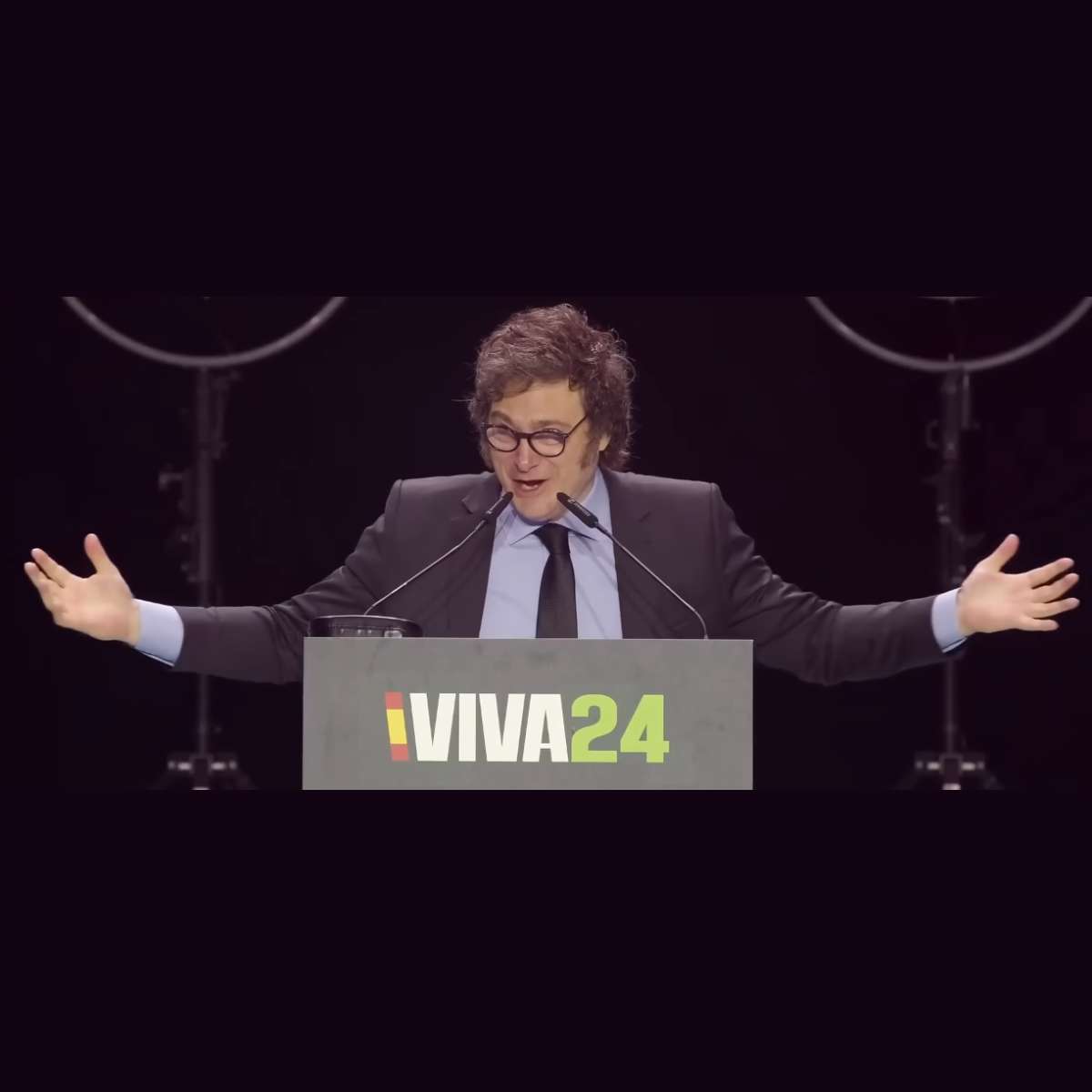 Javier Milei en Madrid España conferencia de Vox