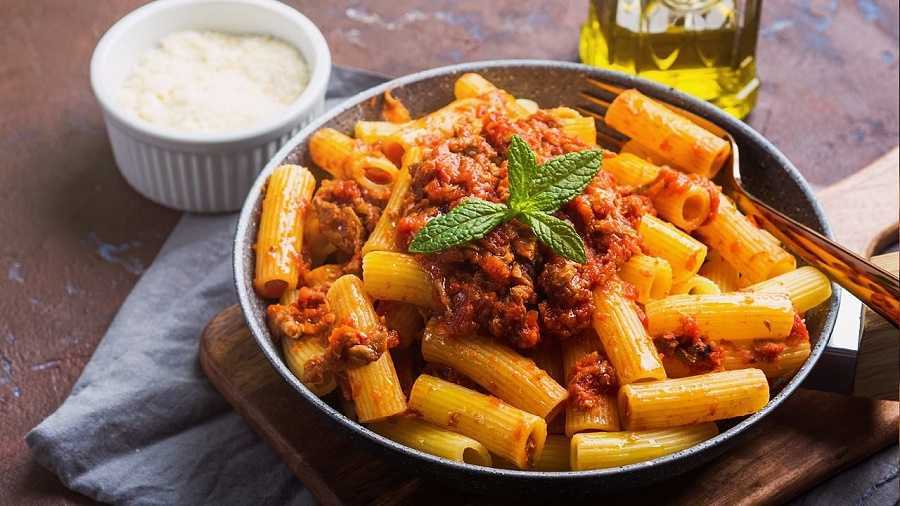Macarrones con carne molida