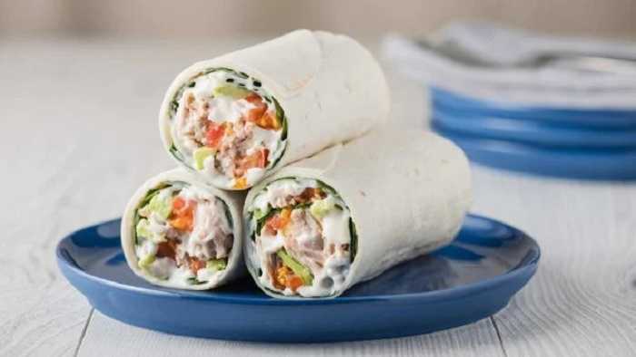 Wraps de atún y aguacate