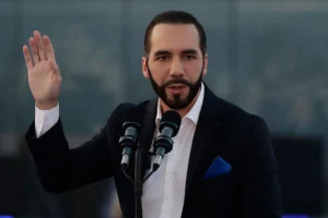Fotografía de archivo del presidente de El Salvador, Nayib Bukele. EFE/Rodrigo Sura