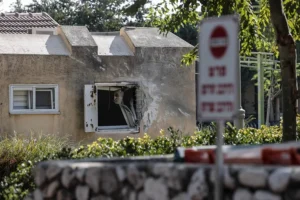 Uno de los kibutz atacados por Hamás el octubre de 2023. EFE/ Manuel Bruque