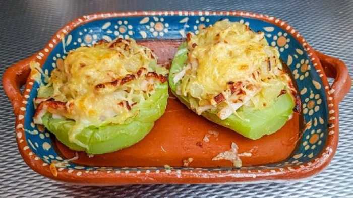 Chayotas gratinadas