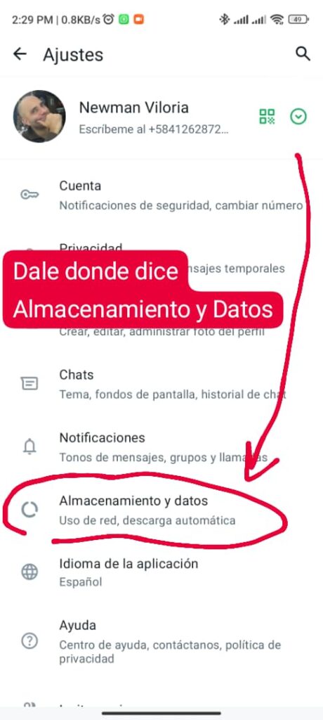 Configura las descargas en WhatsApp para no descargar nada