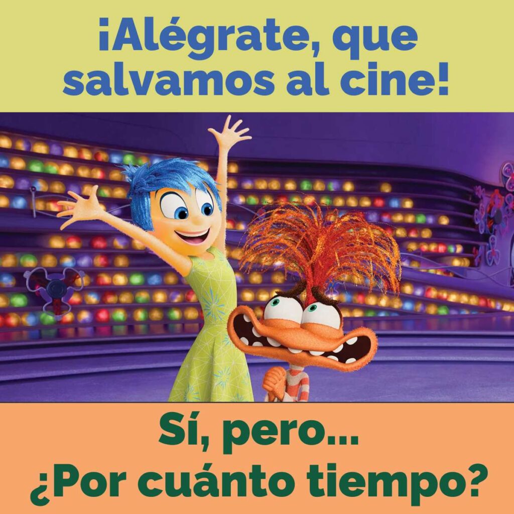 Intensamente 2 salvó al cine