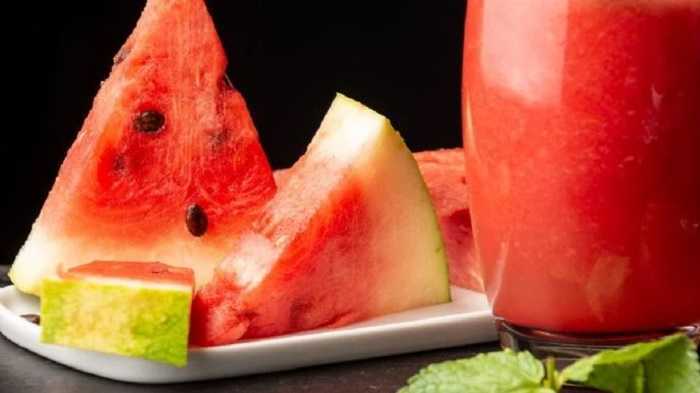 Jugo de patilla y zanahoria