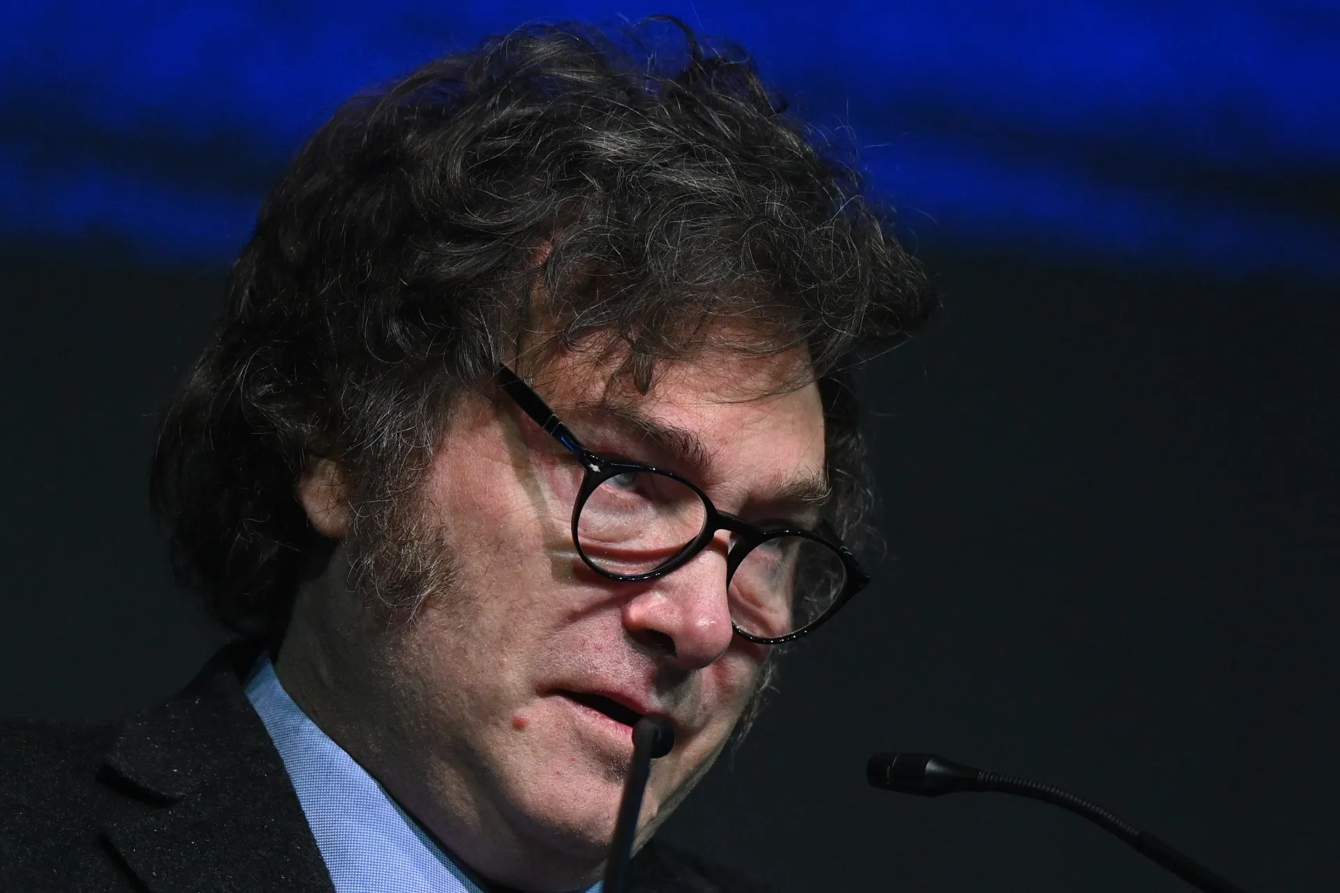 El presidente de Argentina, Javier Milei, participa en la conferencia del Conservative Political Action Conference (CPAC), este domingo en Balneário Camboriú, estado de Santa Catarina (Brasil). EFE/ André Borges