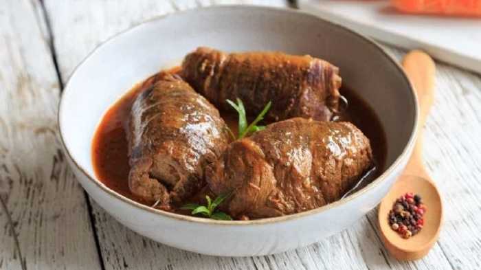 Envueltos de carne con zanahoria