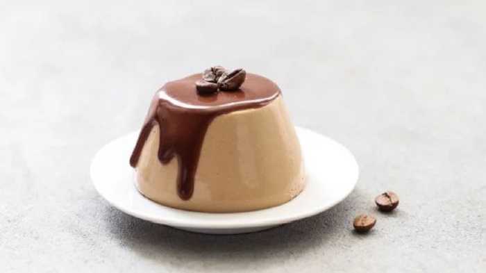 Gelatina de café con queso doble crema