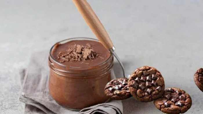 Gelatina de chocolate con galleta