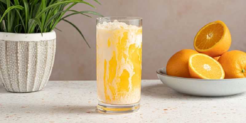 Agua cremosa de naranja: deliciosa para los días de calor