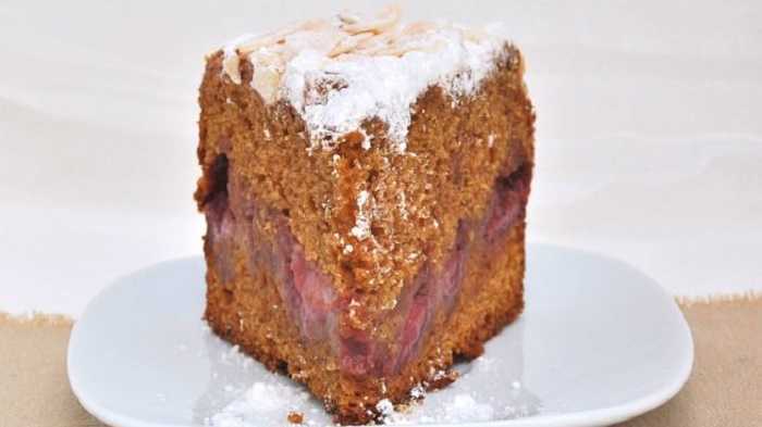 Bizcocho vegano de fresa