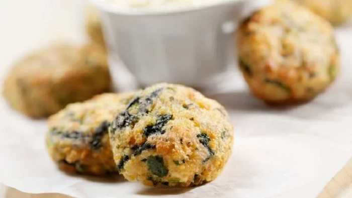 Croquetas de garbanzos y espinacas