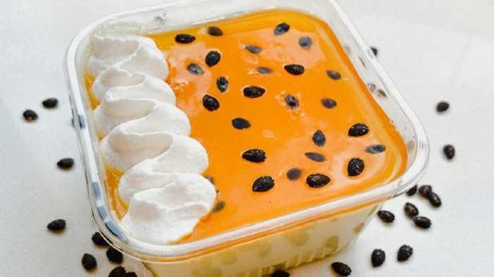 Gelatina cremosa de parchita