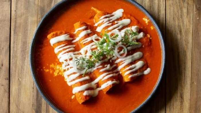 Enchiladas de flor de auyama