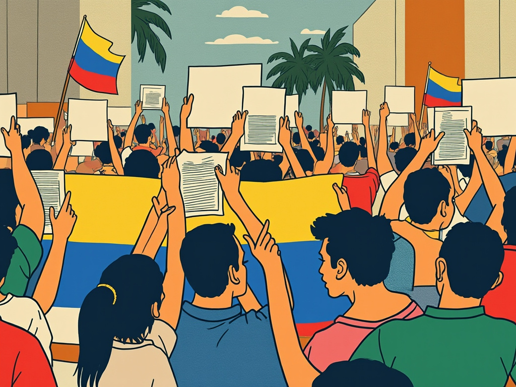 Votantes venezolanos opositores en el exterior