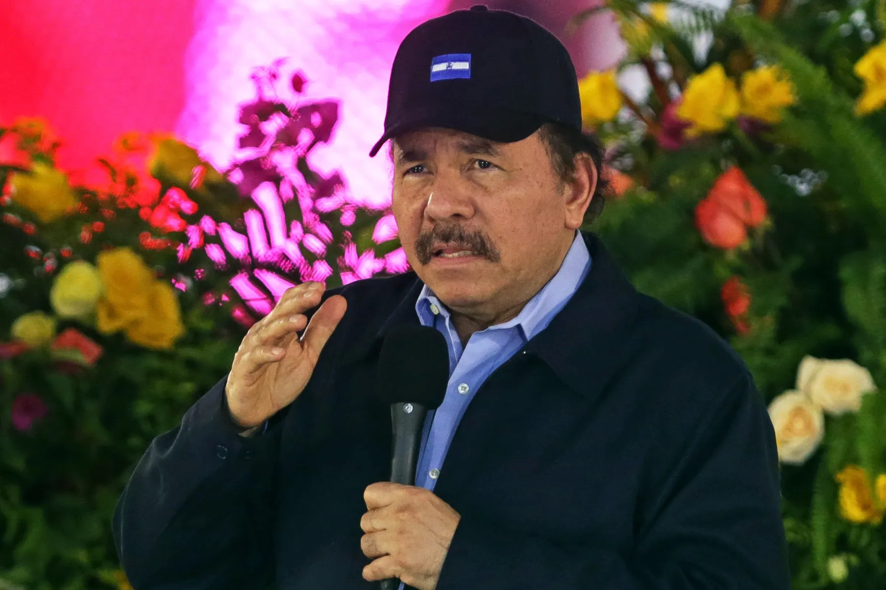 Fotografía de archivo del 12 de septiembre de 2017 del presidente de Nicaragua, Daniel Ortega. EFE/ Jorge Torres