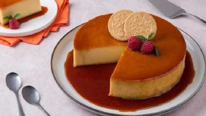 Flan de galletas María sin horno