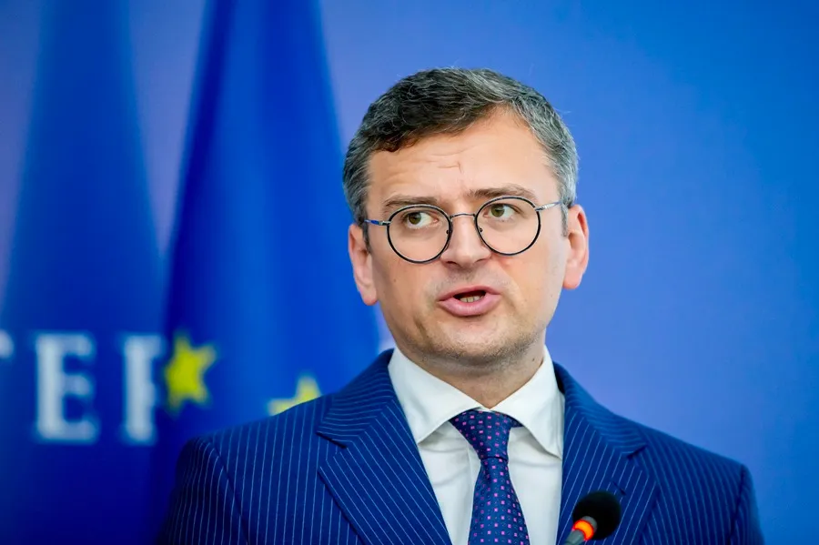 El ministro de Exteriores de Ucrania, Dmytró Kuleba. EFE/EPA/Dumitru Doru