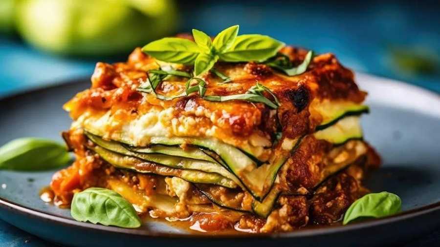 Lasaña de calabacín y carne: sabroso plato fácil de preparar