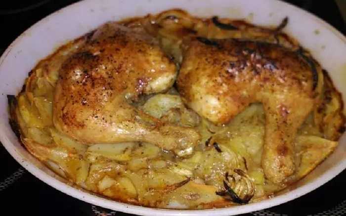 Pollo al horno con vino blanco: delicioso plato para tu almuerzo
