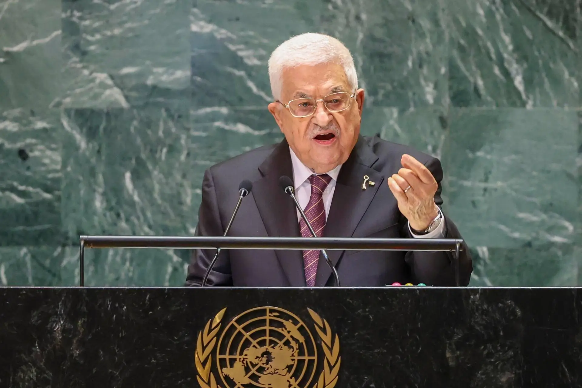 El presidente palestino Mahmud Abás. EFE/SARAH YENESEL