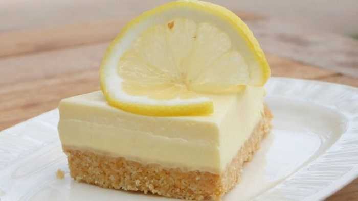 Tarta fría de queso crema y limón 