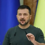 El presidente de Ucrania, Volodímir Zelenski. EFE/EPA/Sergey Dolzhenko