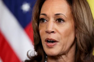 La candidata demócrata a la presidencia, Kamala Harris, en una fotografía de archivo. EFE/EPA/Ting Shen/Pool