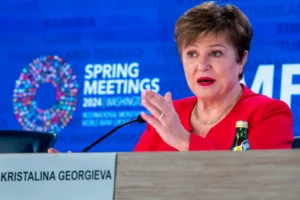 La directora gerente del Fondo Monetario Internacional (FMI), Kristalina Georgieva, en una fotografía de archivo. EFE/Shawn Thew