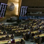 Vista de una votación en la Asamblea General de la ONU, en una fotografía de archivo. EFE/ Justin Lane