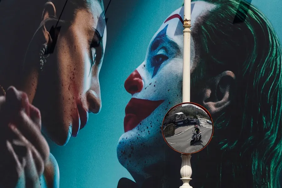 Cartel de la película Joker: Folie à Deux. EFE/Juan Herrero