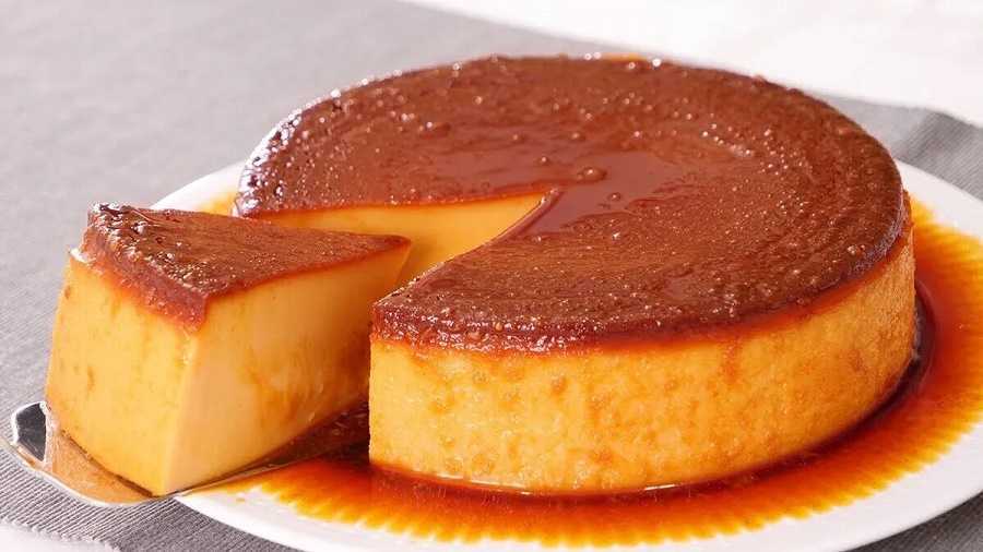 Flan sin horno, sin lácteos con sólo 4 ingredientes