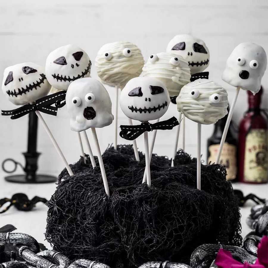 Cake pops de calaveras para estas fiestas de Halloween